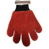 The multi-functional red car wash gloves are soft and fine, providing a comfortable and durable hand feel for car cleaning, waxing and washing Item Picture